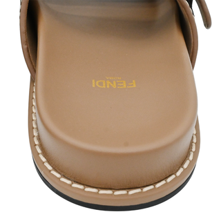 FENDI | Feel Brown FF Fabric Slides