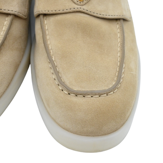PRADA | Ecru Suede Mules