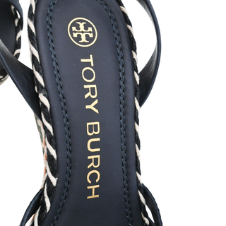 TORY BURCH | Navy & Multicolor Espadrille Wedges