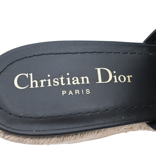 CHRISTIAN DIOR | 30 Montaigne Black Espadrille Wedges