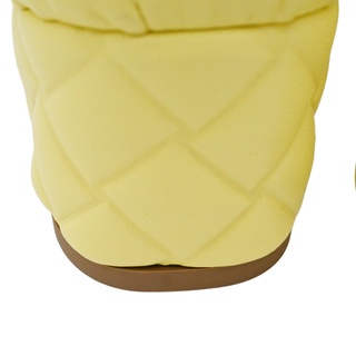 BOTTEGA VENETA | Yellow Leather Intrecciato Amy Mule Sandals