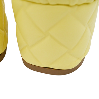 BOTTEGA VENETA | Yellow Leather Intrecciato Amy Mule Sandals