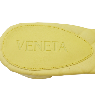 BOTTEGA VENETA | Yellow Leather Intrecciato Amy Mule Sandals