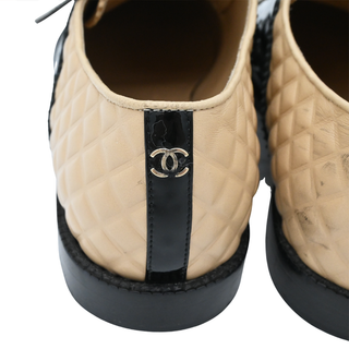 CHANEL | Patent & Quilted Leather Oxford Loafers