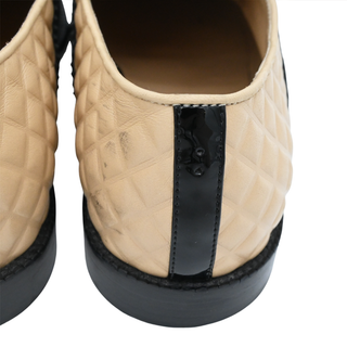 CHANEL | Patent & Quilted Leather Oxford Loafers