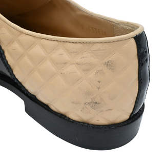 CHANEL | Patent & Quilted Leather Oxford Loafers