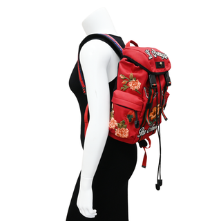 GUCCI | L’Aveugle Par Amour Red Canvas Backpack