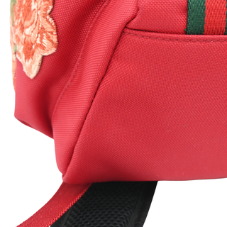 GUCCI | L’Aveugle Par Amour Red Canvas Backpack