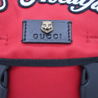 GUCCI | L’Aveugle Par Amour Red Canvas Backpack