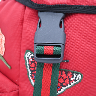 GUCCI | L’Aveugle Par Amour Red Canvas Backpack
