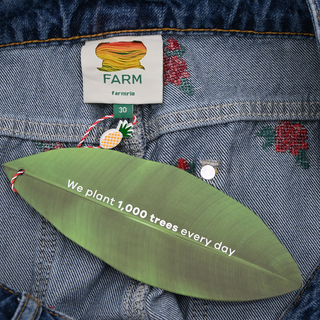FARM RIO | Flower Embroidered Denim Jeans