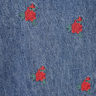 FARM RIO | Flower Embroidered Denim Jeans