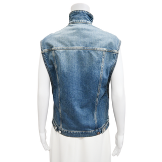 ALAIA | Bleu Vintage Faded Wash Denim Vest