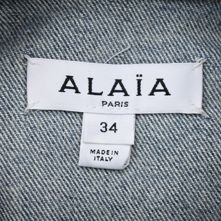ALAIA | Bleu Vintage Faded Wash Denim Vest