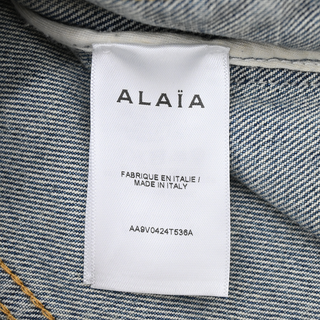 ALAIA | Bleu Vintage Faded Wash Denim Vest