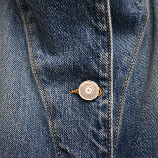 ALAIA | Bleu Vintage Faded Wash Denim Vest