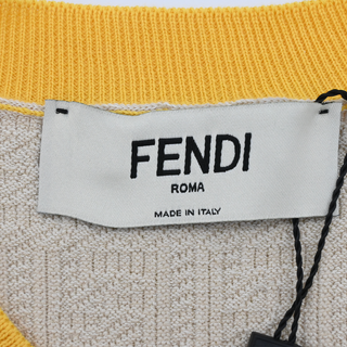 FENDI | Beige FF Jacquard Knit Sweater