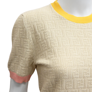 FENDI | Beige FF Jacquard Knit Sweater