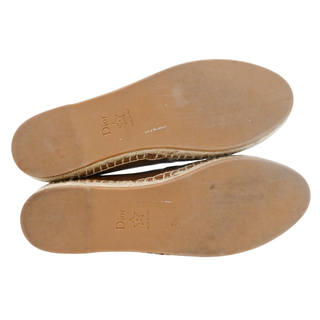 CHRISTIAN DIOR | Tan Leather Logo Espadrilles