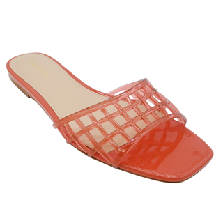 VERONICA BEARD | Maris Jelly Orange Slide Sandals