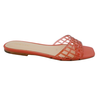 VERONICA BEARD | Maris Jelly Orange Slide Sandals