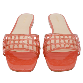 VERONICA BEARD | Maris Jelly Orange Slide Sandals