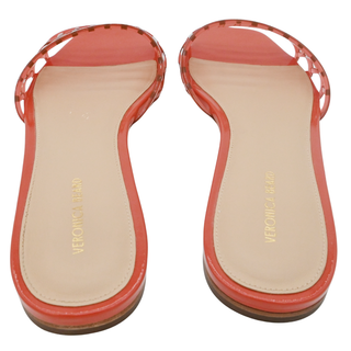 VERONICA BEARD | Maris Jelly Orange Slide Sandals