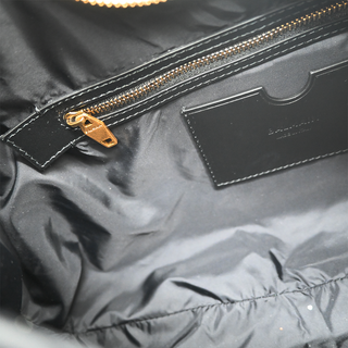 BALMAIN | Green Pillow Monogram Quilted Nylon Hobo Bag