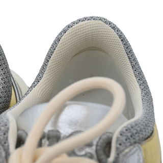 GUCCI | Silver & Gold Metallic Leather Run Sneakers