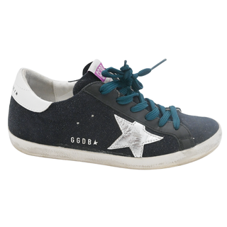 GOLDEN GOOSE | Super-Star Sneakers Navy Shimmer & Teal