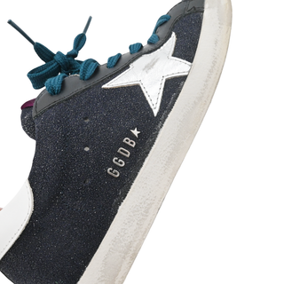 GOLDEN GOOSE | Super-Star Sneakers Navy Shimmer & Teal