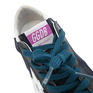 GOLDEN GOOSE | Super-Star Sneakers Navy Shimmer & Teal