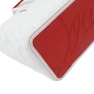 CHRISTIAN LOUBOUTIN | White Nappa Embossed Leather Cabata Tote Bag