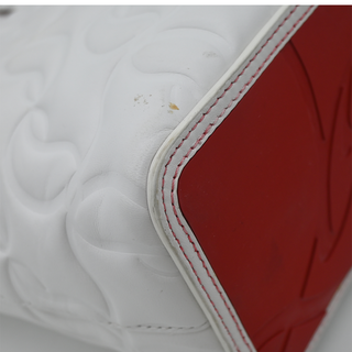 CHRISTIAN LOUBOUTIN | White Nappa Embossed Leather Cabata Tote Bag