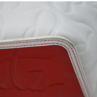 CHRISTIAN LOUBOUTIN | White Nappa Embossed Leather Cabata Tote Bag