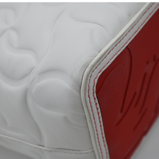 CHRISTIAN LOUBOUTIN | White Nappa Embossed Leather Cabata Tote Bag
