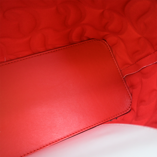 CHRISTIAN LOUBOUTIN | White Nappa Embossed Leather Cabata Tote Bag