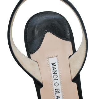 MANOLO BLAHNIK | Hangisi Crystal Buckle Slingback Pumps