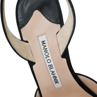 MANOLO BLAHNIK | Hangisi Crystal Buckle Slingback Pumps