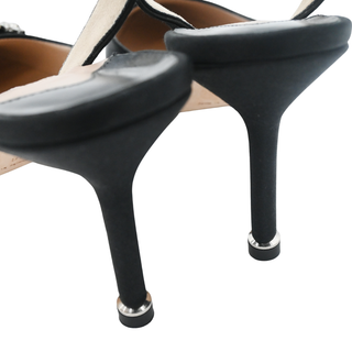 MANOLO BLAHNIK | Hangisi Crystal Buckle Slingback Pumps