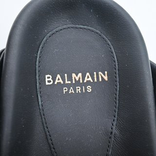 BALMAIN | Anthem Monogram Canvas Buckle Mules
