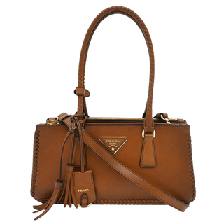 PRADA | Galleria Medium Cognac Leather Bag