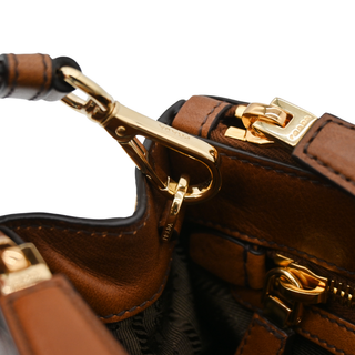 PRADA | Galleria Medium Cognac Leather Bag