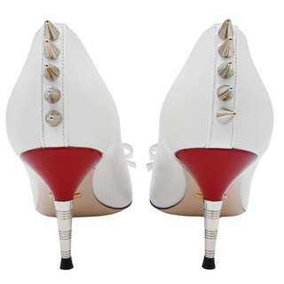GUCCI | Sadie White Bow Leather Pumps