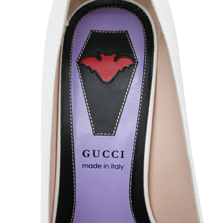 GUCCI | Sadie White Bow Leather Pumps