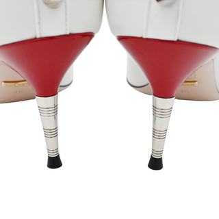 GUCCI | Sadie White Bow Leather Pumps