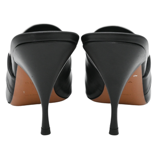 ALAIA | Black & White Leather Mules