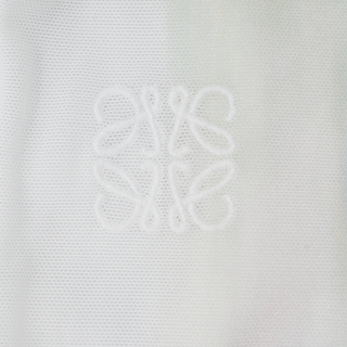 LOEWE | White Mesh Blurred Print Top
