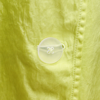 DRIES VAN NOTEN | Lime Green Nylon Twill Trenchcoat