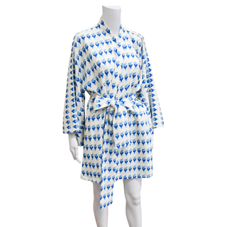 LA VIE STYLE HOUSE | Blue Cornflower Mini Wrap Dress